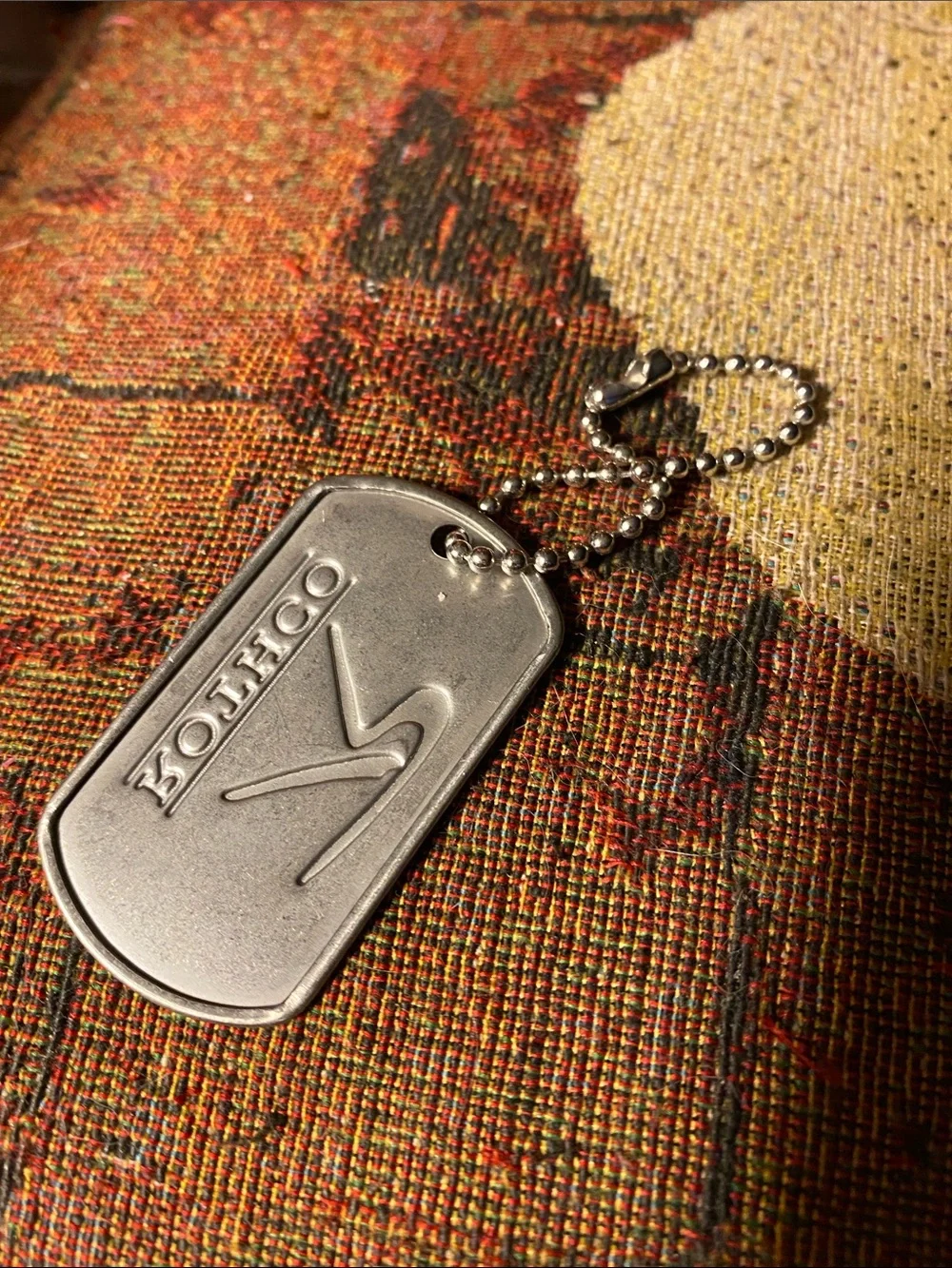 ROTHCO  Logo Token Military Dog Tag Survival Signal Mirror Advertising keychain